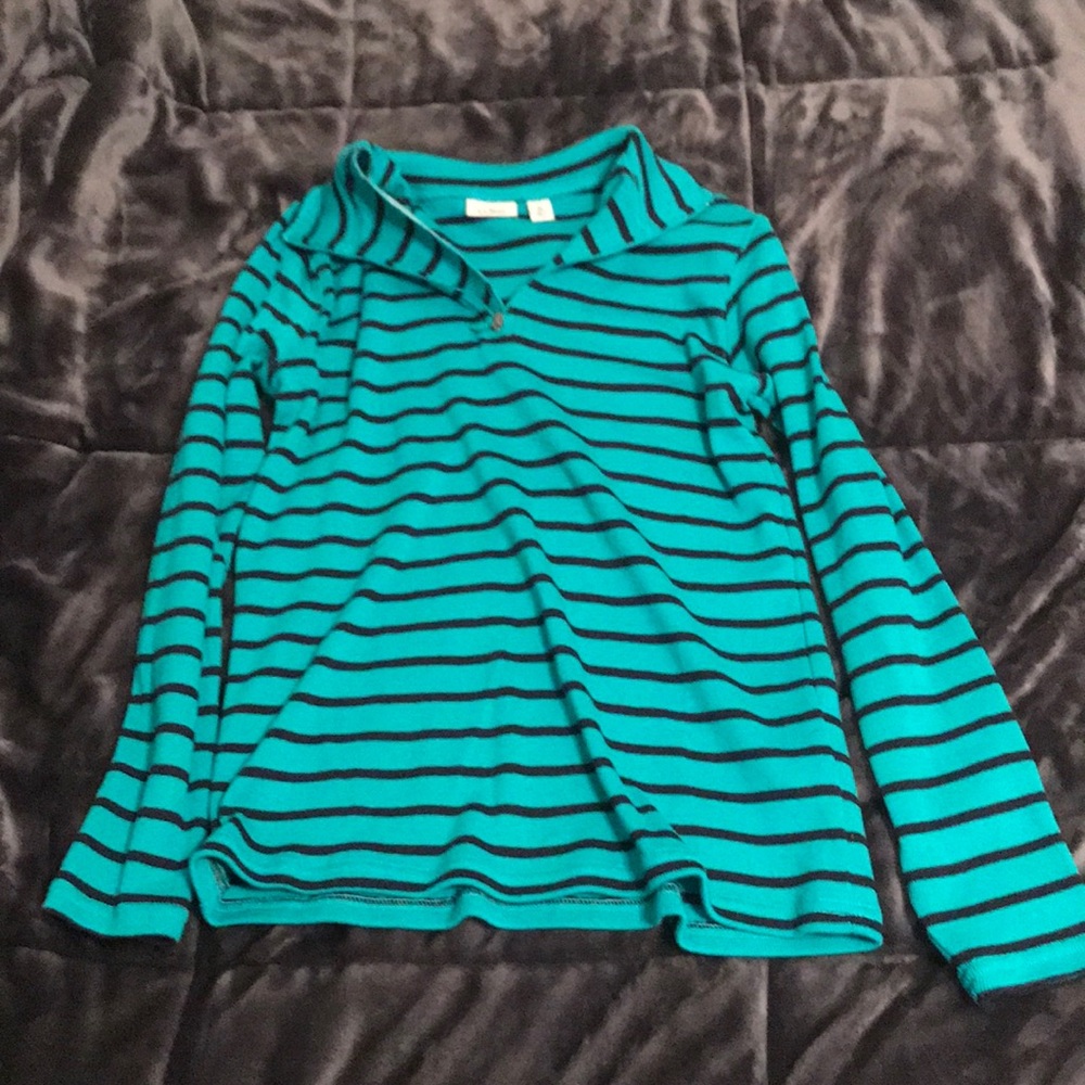 Quarter zip long sleeve pull over